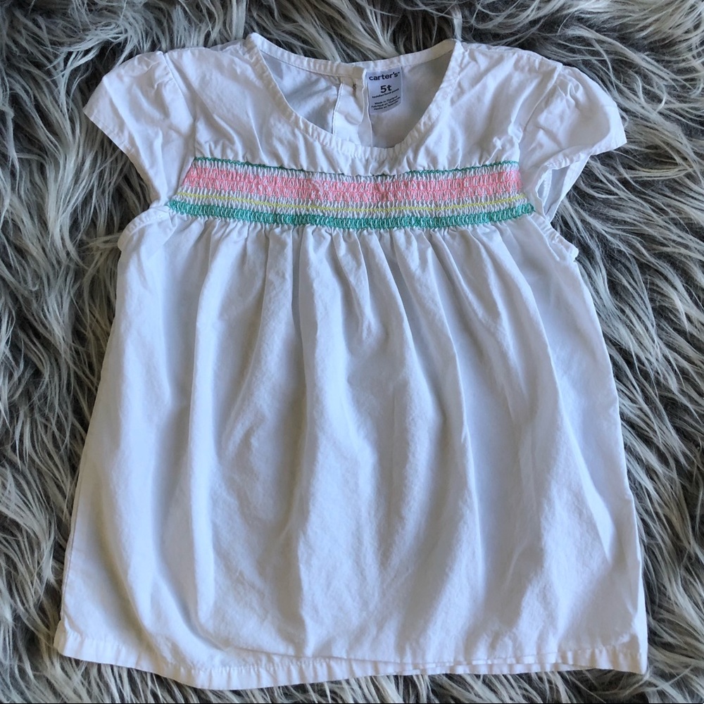 Carter’s Embroidered Peasant Top